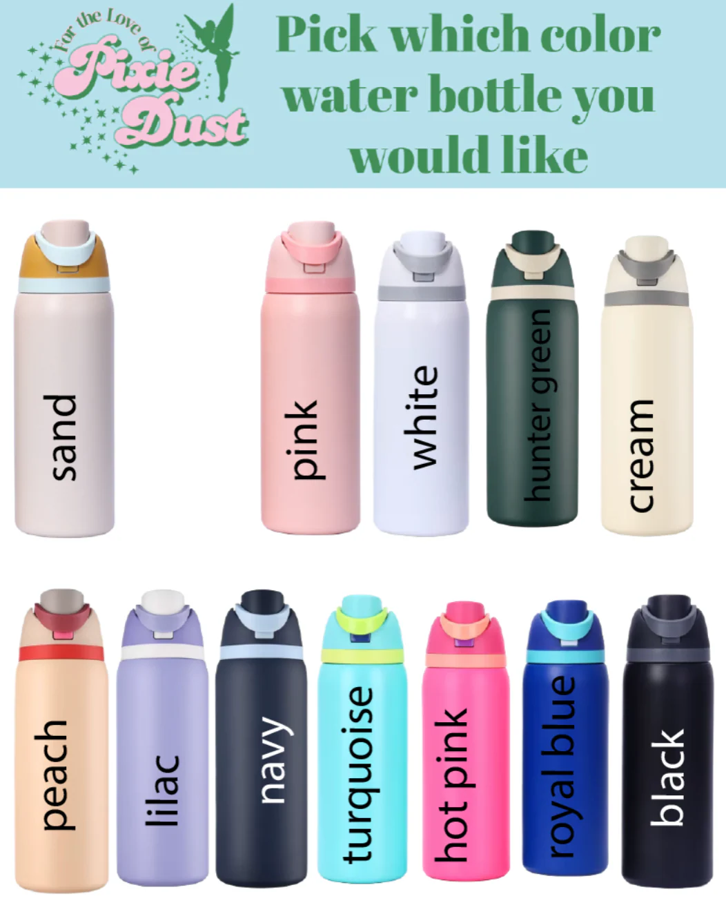 Custom Inspired Sip Stainless Steel Water Bottle - Image 5