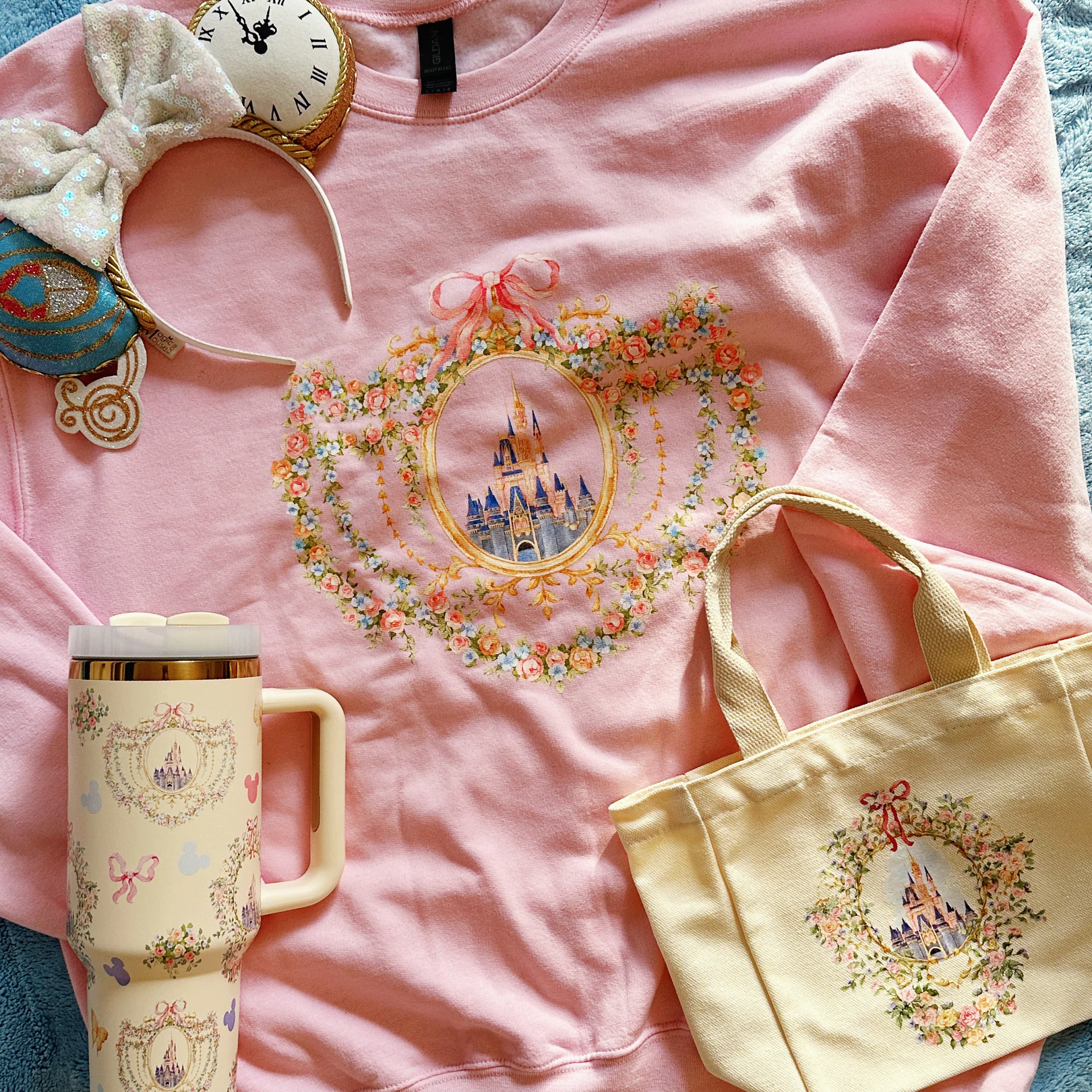 Dreamy Castle Unisex Heavy Blend Crewneck Sweatshirt - Image 3