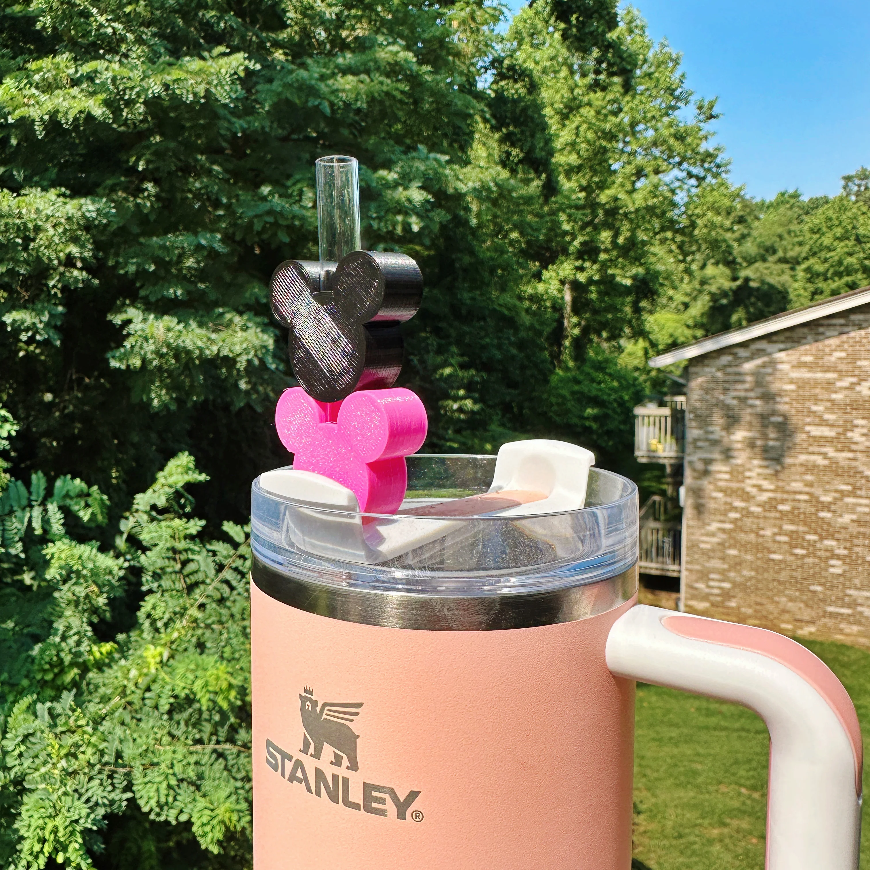 Mouse Head Straw Topper for Thicker Width Straw - Image 3