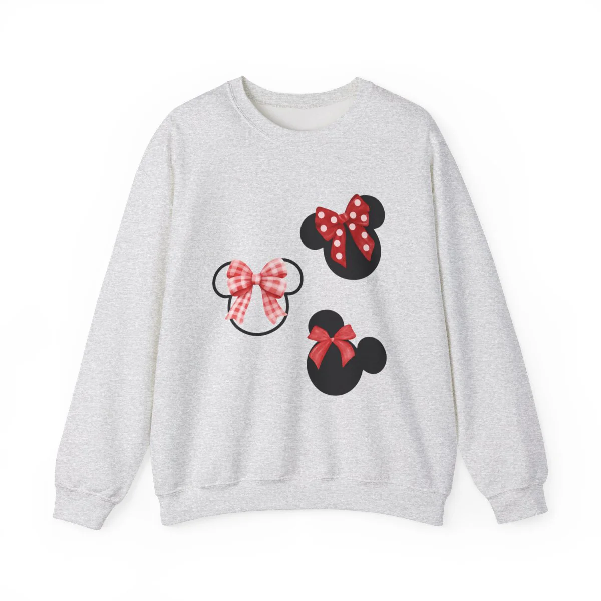 Mouse Head with Pretty Bows Unisex Heavy Blend Crewneck Sweatshirt - Image 5