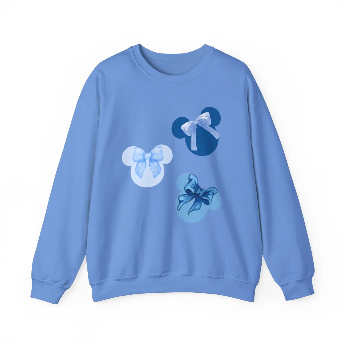 Mouse Head with Pretty Bows Unisex Heavy Blend Crewneck Sweatshirt - Image 8